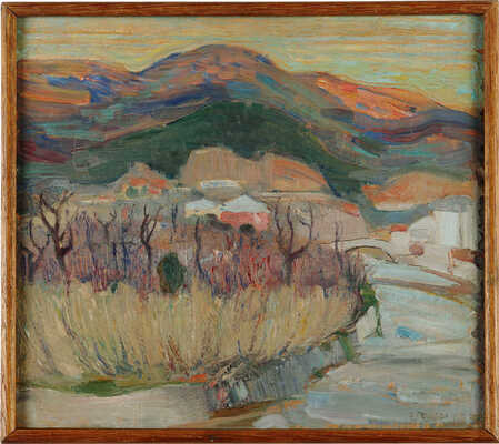 Эзо Пелуцци. Пейзаж. Восход солнца 